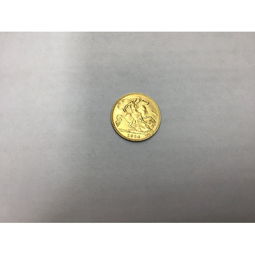 48 - George V 1914 Half Sovereign.