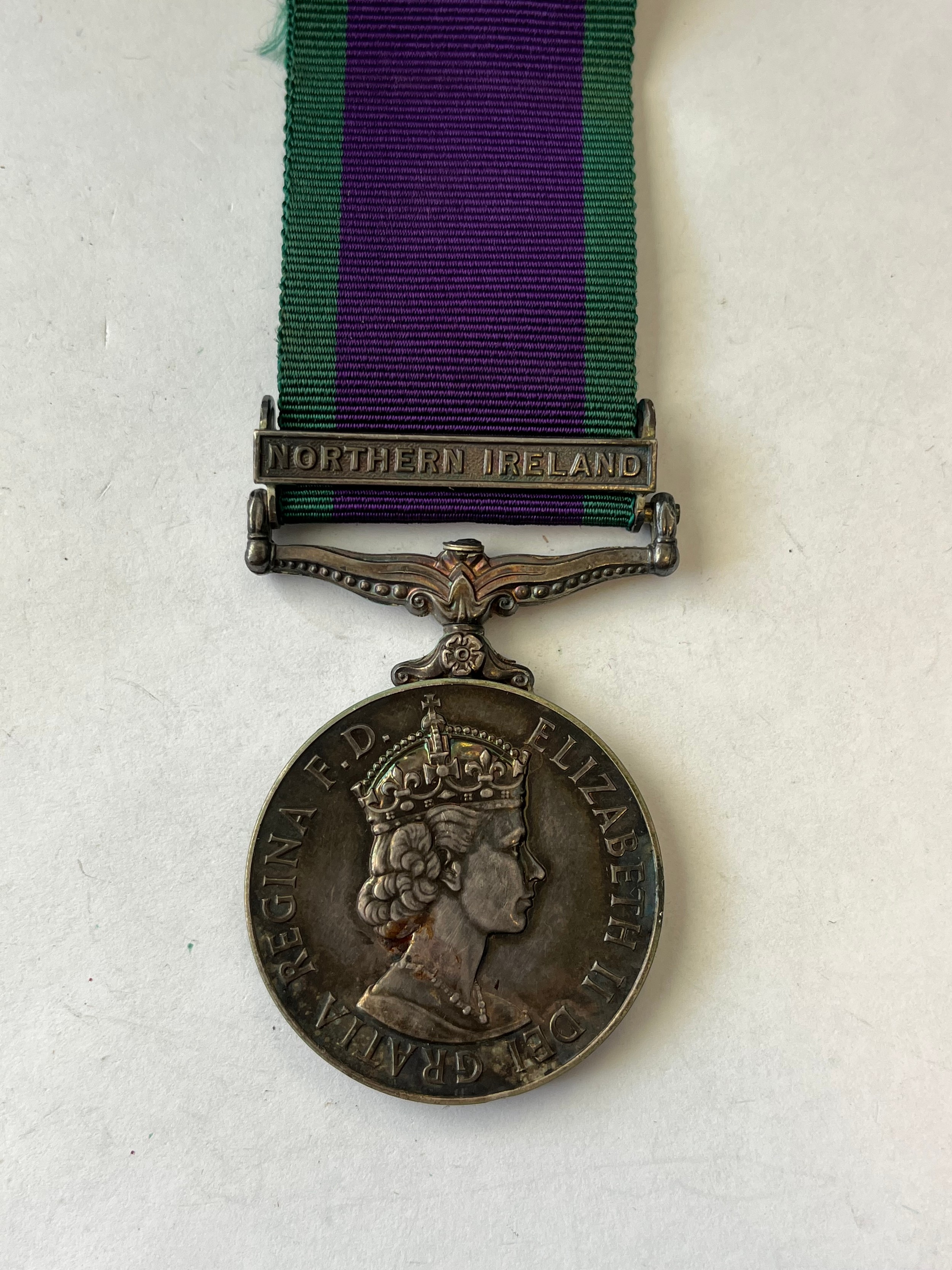 An E.R. II. General Service medal (1962-2007) with Northern Ireland ...