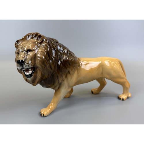 100 - Beswick lion figurine - Approx. L22cm H15cm