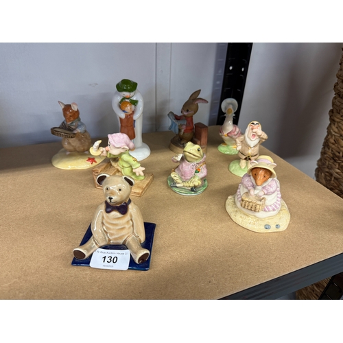 130 - Collection of figurines to include Beswick, Royal Doulton etc.