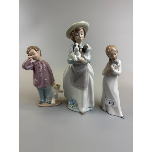 152 - 3 NAO by Lladro figurines