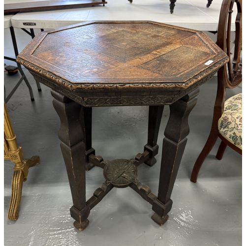 227 - Antique Anglo Indian octaginal table - Approx. W62cm H74cm D62cm