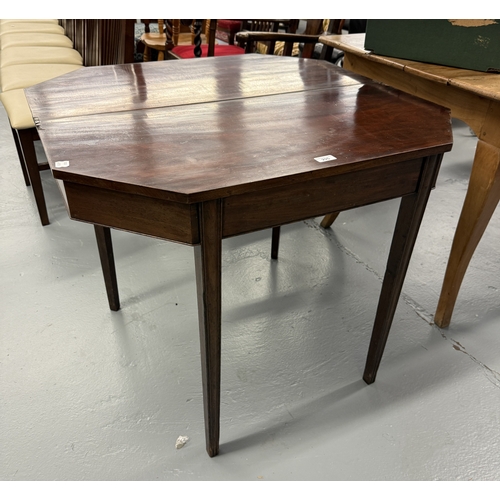 295 - Antique mahogany tea table - Approx. W90cm H71cm D88cm