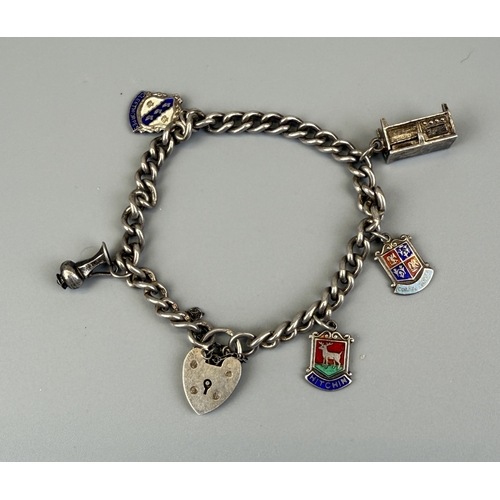 33 - Silver charm bracelet