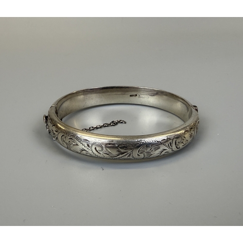 36 - Hallmarked silver bangle