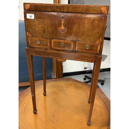 58 - Edwardian chest on stand - Approx. W38cm H68cm D22cm