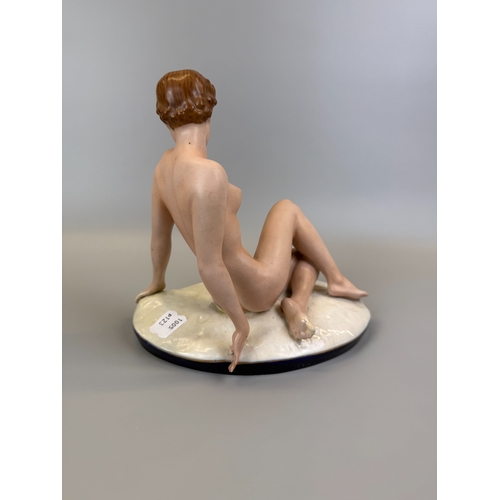 150 - Royal dux nude figurine - Approx. W22cm H22cm