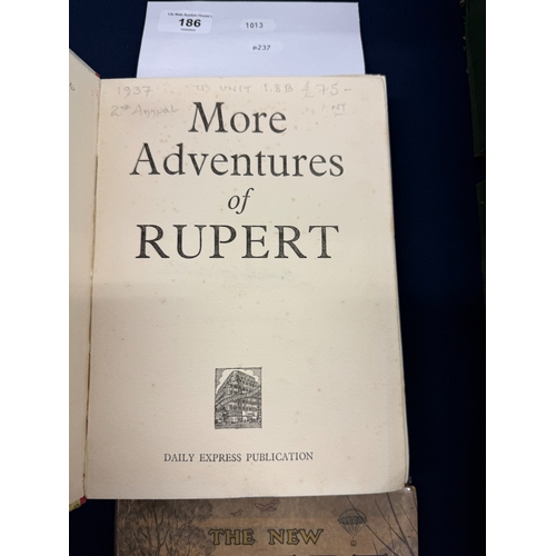 186 - More adventures of Rupert & 1951 Rupert book