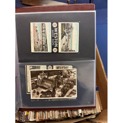 187 - Large collection of vintage postcards