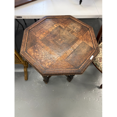 227 - Antique Anglo Indian octaginal table - Approx. W62cm H74cm D62cm