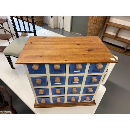 228 - Bank of 16 drawers - Approx. W57cm H56cm D35cm