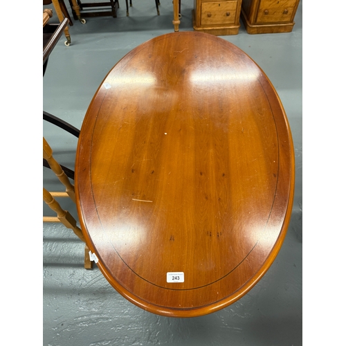 243 - Pedestal coffee table - Approx. W123cm H52cm D71cm