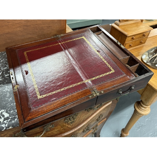 261 - Antique mahogany writing slope