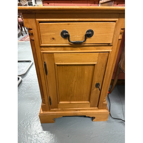 274 - Pine bedside cabinet - Approx. W47cm H68cm D34cm