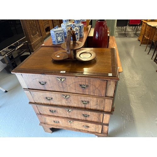 282 - Antique split chest of 4 drawers 18thC. - Approx. W87cm H103cm D50cm