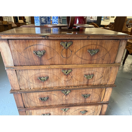 282 - Antique split chest of 4 drawers 18thC. - Approx. W87cm H103cm D50cm