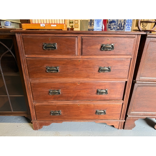 284 - Chest of 2 over 3 drawers - Approx. W107cm H106cm D51cm