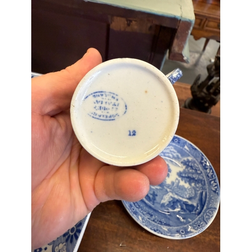 287 - Collection of Spode blue & white china