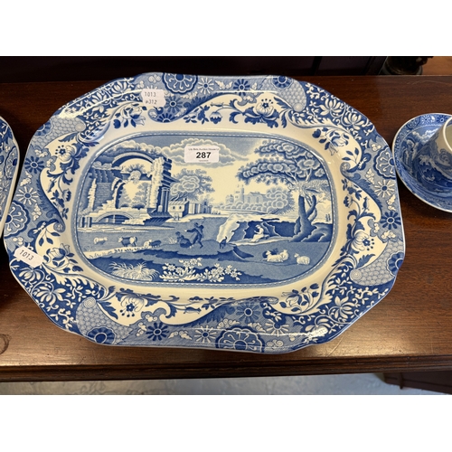 287 - Collection of Spode blue & white china