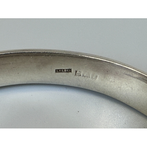 36 - Hallmarked silver bangle