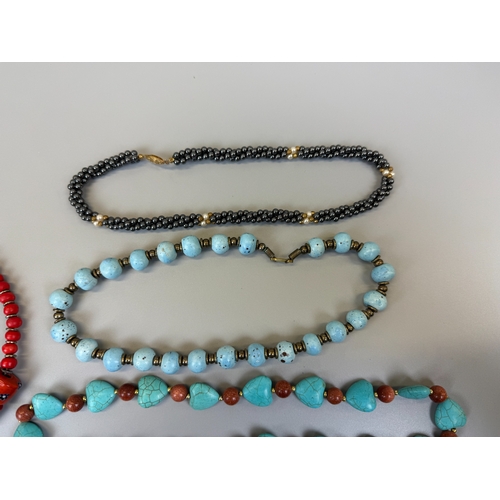 44 - Collection of beaded necklaces