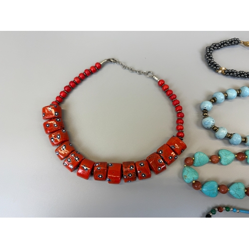 44 - Collection of beaded necklaces