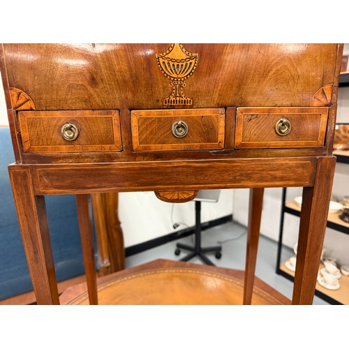 58 - Edwardian chest on stand - Approx. W38cm H68cm D22cm