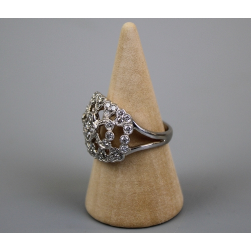 51 - Fine Platinum Diamond Set Ring