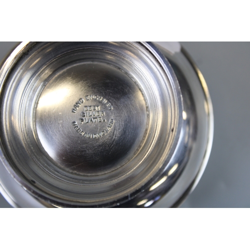 16 - Vintage Silver Plated Tea Strainer & Bowl