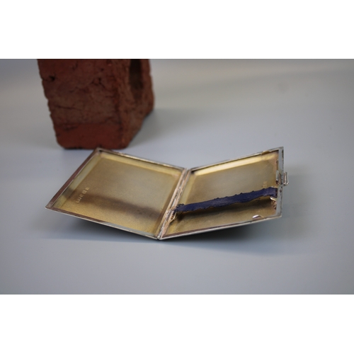 17 - Hallmarked Silver Cigarette Case Approx. Weight 91.7g