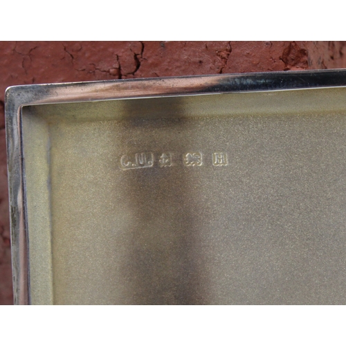 17 - Hallmarked Silver Cigarette Case Approx. Weight 91.7g