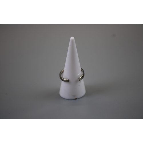 46 - 18ct White Gold Ring Hallmarked for Birmingham (A/F) Approx. Weight 2.4g