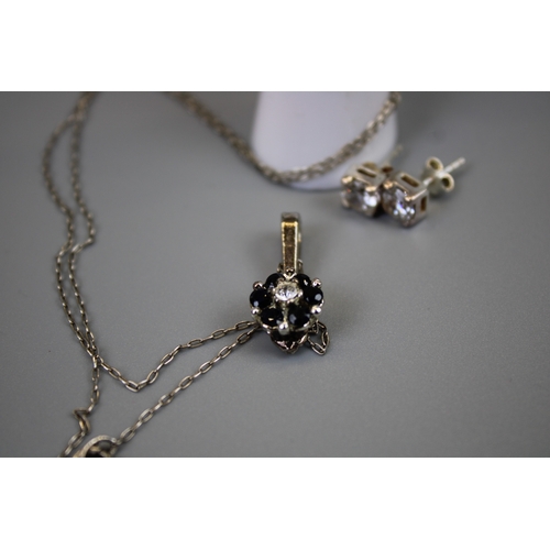 50 - Collection Silver Jewellery to include 9ct gold &frac12; shank ring