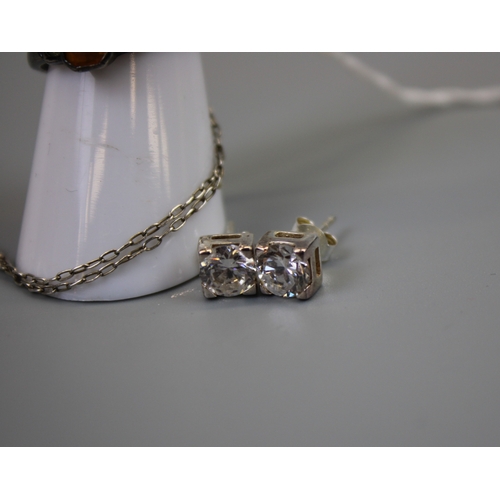 50 - Collection Silver Jewellery to include 9ct gold &frac12; shank ring