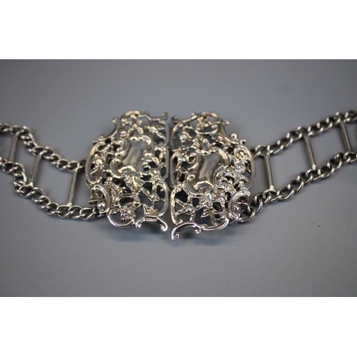 7 - Hallmarked Silver Belt Approx 198.8g