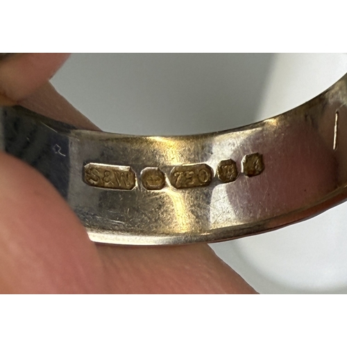 51 - 18ct White Gold Ring Approx 5.1g Size P