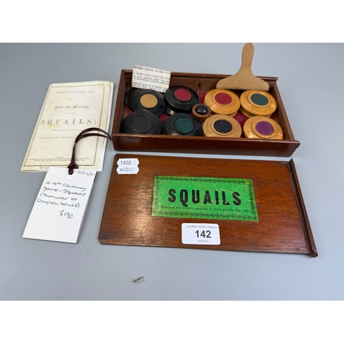19th Century Game Squails in Box