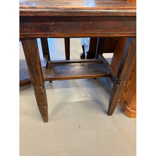 Chinese Side Table with Lower Shelf - Approx L46cm W 43cm H57cm.