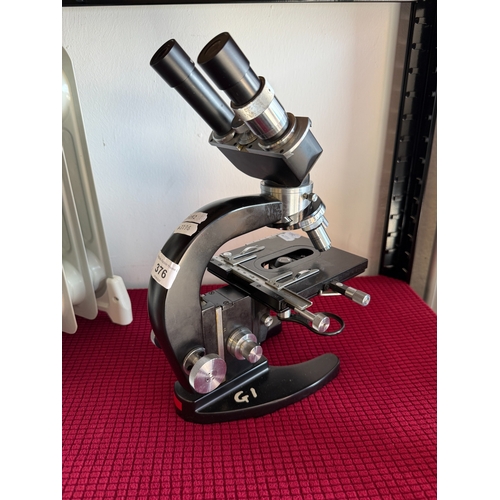 M E Opta Binocular Microscope