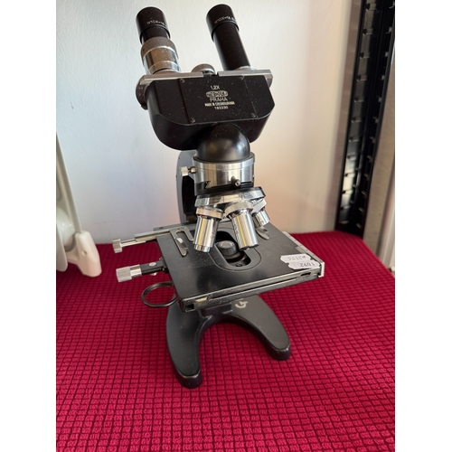 M E Opta Binocular Microscope