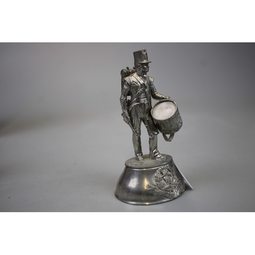 Two Pewter Staddon Regimental Figurines Middle Sex Regt & Cold Stream ...