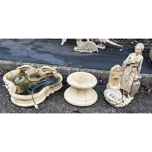 584 - Stone Water Fountain with Pump A/F