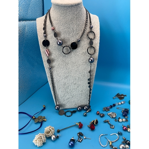 Collection of Earrings Etc.