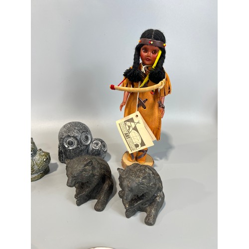 Collection of Inuit Figurines Etc.
