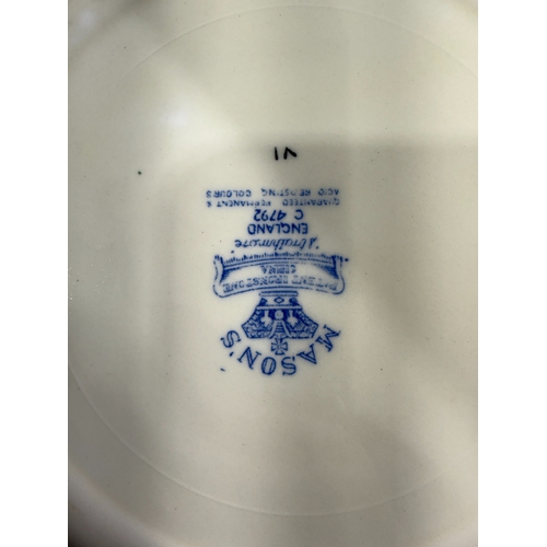 Collection Of Masons Ironstone Strathmore Pattern