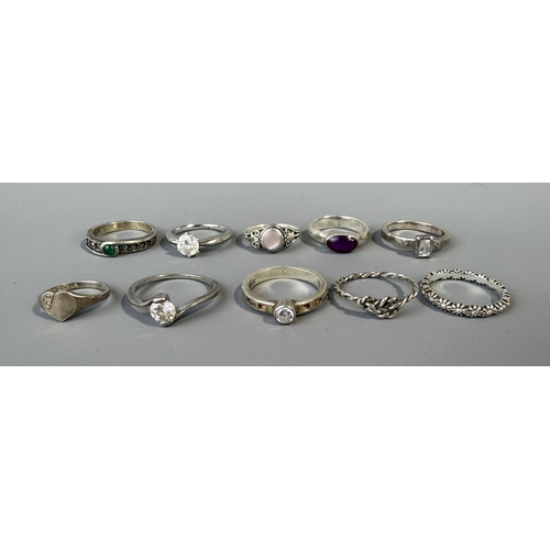 Ten Silver Rings.