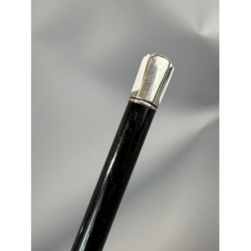 10 - Hallmarked Silver and Ebony Conductors Baton
