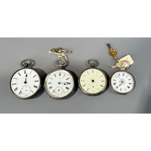 20 - Four Hallmarked Silver Pocket Watches
