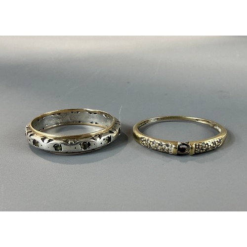 50 - Two 9ct Gold Rings one A/F Approx. Weight 3.7g
