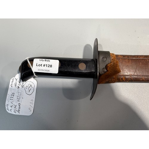 128 - Late 19thC. early 20thC. Dutch 'KLEWANG' short sword, 17¾